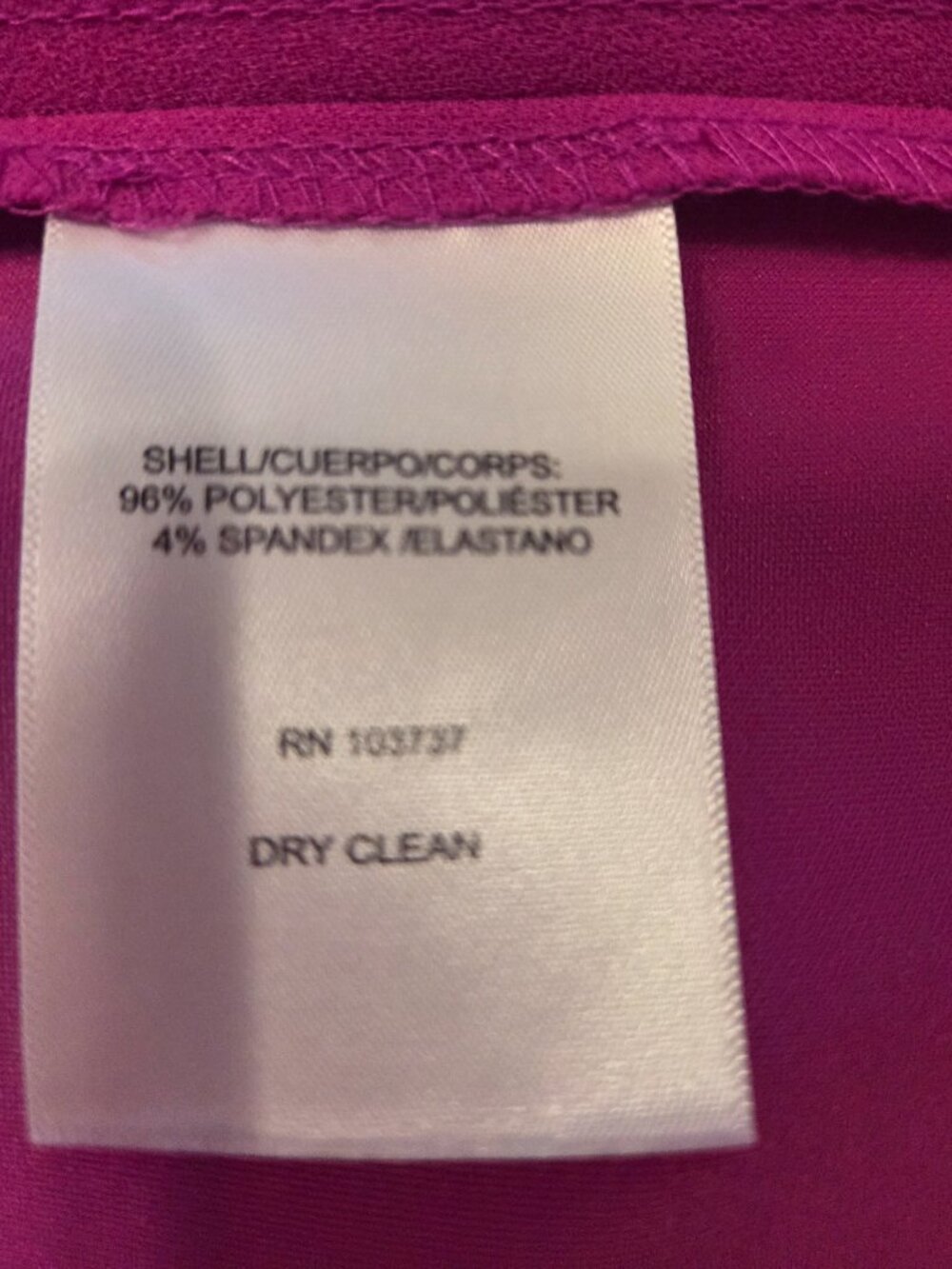 Donna Morgan Size 8 Raspberry Dress - Picture 6 of 6